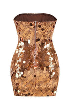Sequin Strapless Mini Dress - View 8 | WEUXS