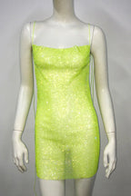 Nancy Glitter Mini Dress - WEUXS