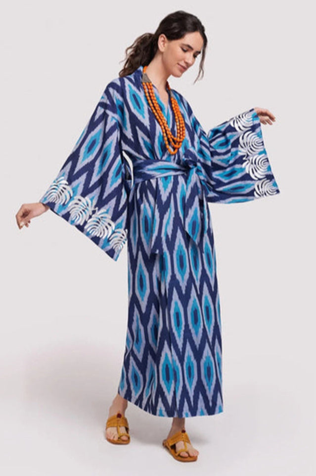 Brigitte One Of A Kind Ikat Maxi Kimono | Dress In Beauty