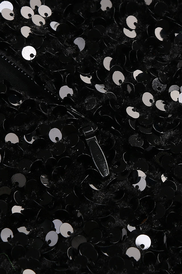 One Shoulder Shiny Sequin Lace Dress | Dress In Beauty