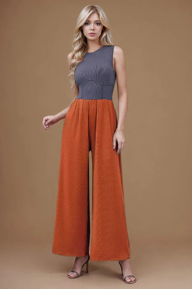 Wide Leg Jumpsuit - WEUXS