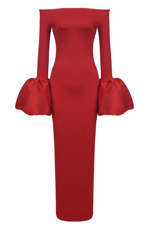 Talia Oversized-Cuffs Gown | Dress In Beauty