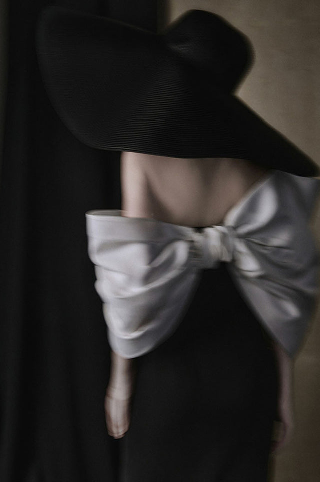 Delancy Bowknot Contrast Midi Dress | Dress In Beauty