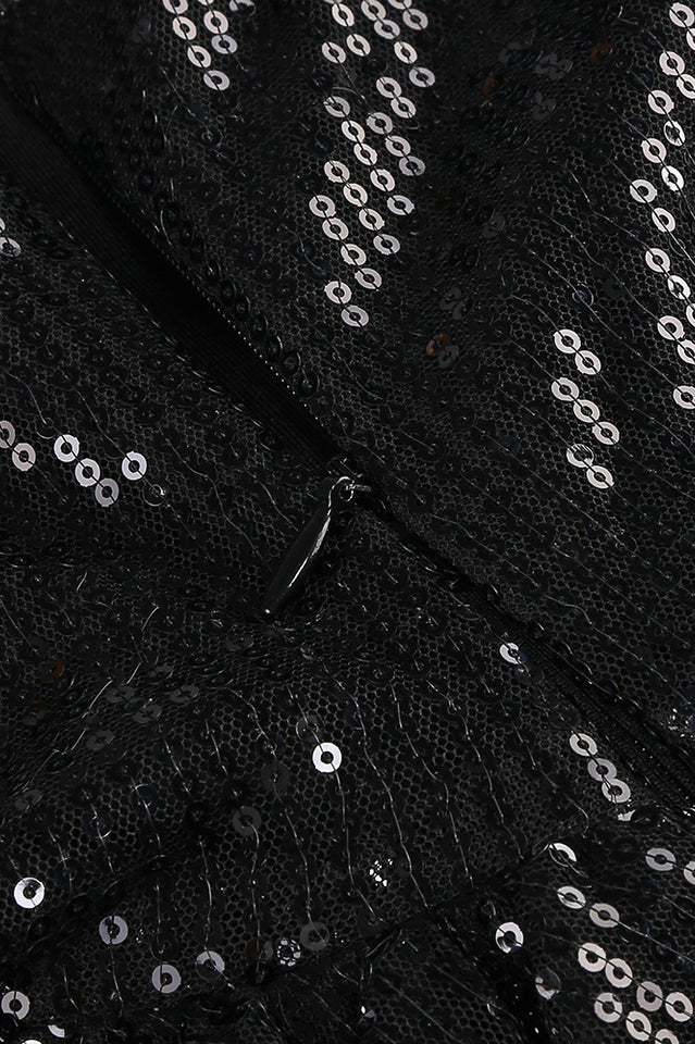 Rosette Cut Out Sequin Maxi Dress | Dress In Beauty