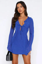 Surround Sound Mesh Mini Dress - WEUXS