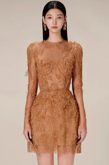 Honey Beaded Lace Mini Dress | Dress In Beauty