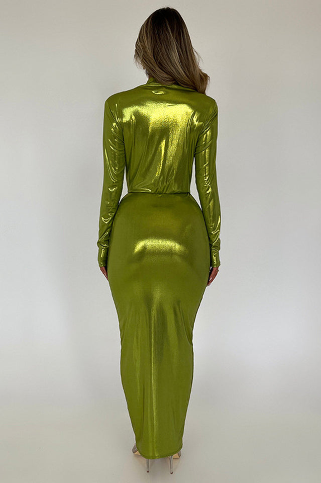 Juliette Metallic Tie Front Dress | Dress In Beauty