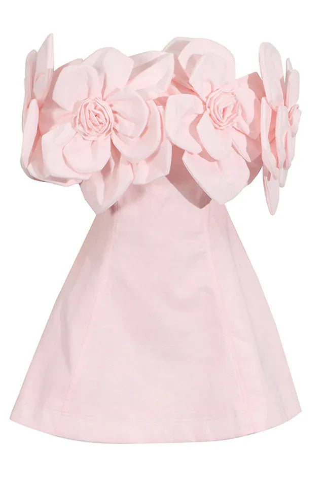 Off-shoulder floral mini dress - View 14 | WEUXS