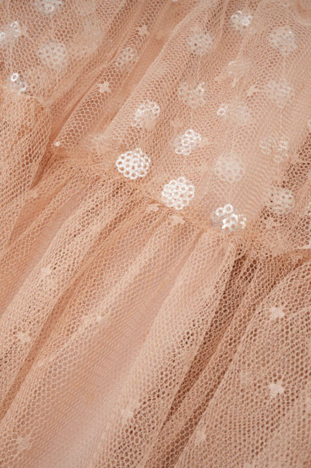 Sequin Layered Ruffle Tulle Maxi Dress | Dress In Beauty