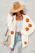 Fall In Daisy Oversized Knit Cardigan | Dress In Beauty