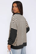 Striped Patchwork Sweatshirt | Dress In Beauty