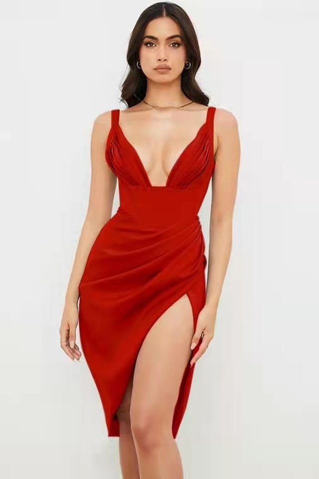 Satin Corset Midi Dress | Dress In Beauty