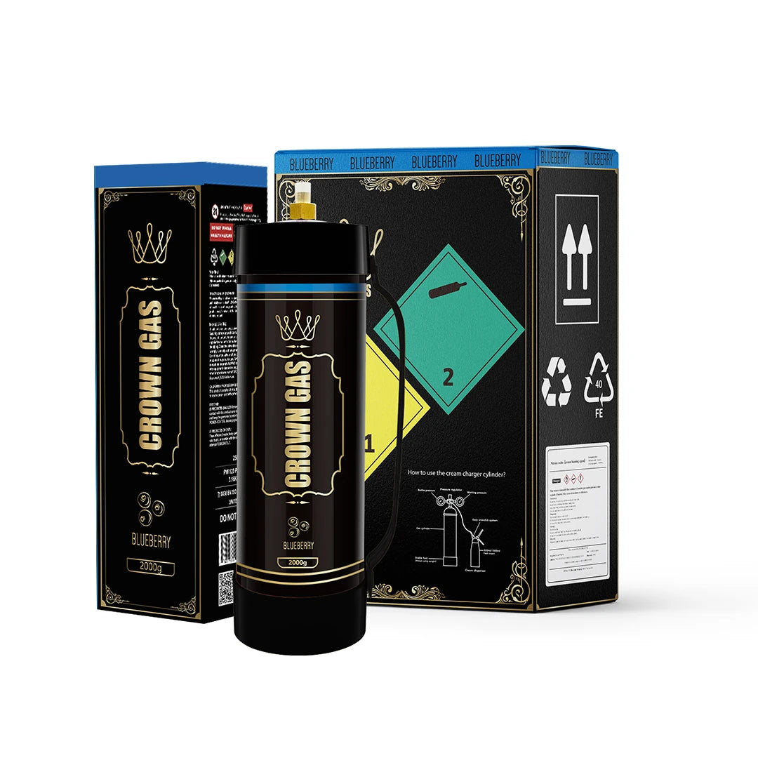 Crown Gas Blueberry Flavor Cream Can 2000g