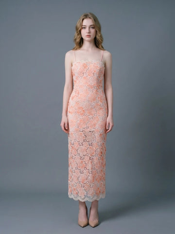 Floral Lace Maxi Dress
