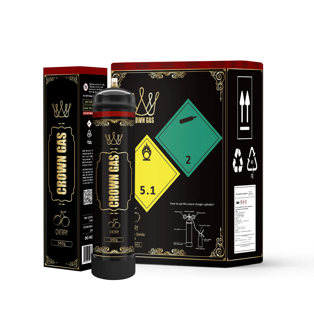 Crown Gas Cherry Flavor Cream Can 640g