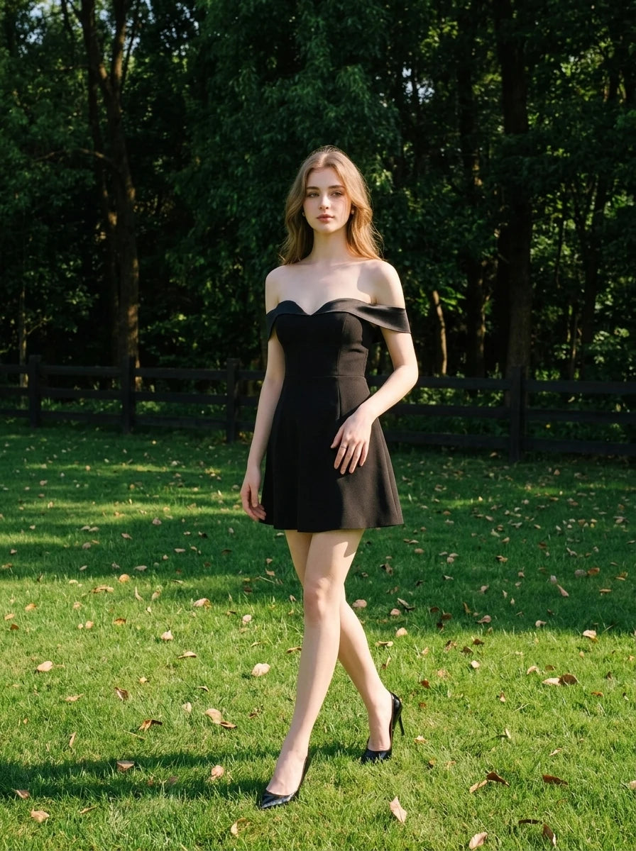 Off-the-Shoulder Mini Dress