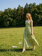 Floral Strapless Maxi Dress with Tiered Skirt