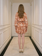 Floral Mini Dress with Ruffle Hem