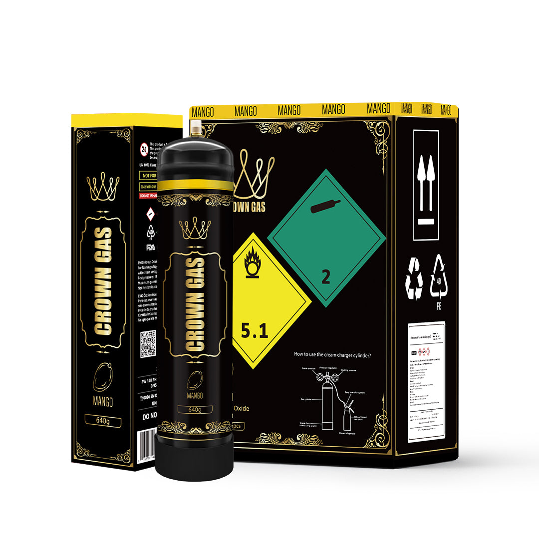 Crown Gas Mango Flavor Cream Can 640g