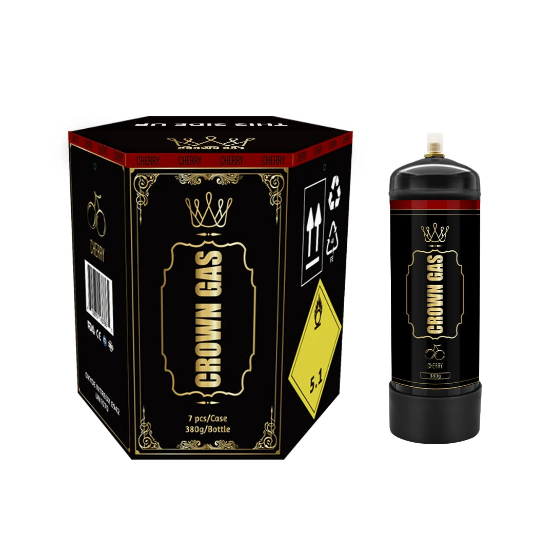 Crown Gas Cherry Flavor Cream Can 380g