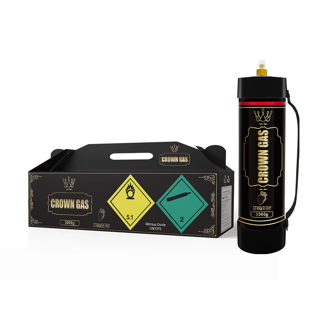 Crown Gas Strawberry Flavor Cream Can 3000g