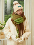 Oversized Ombre Knit Scarf - View 9 | WEUXS