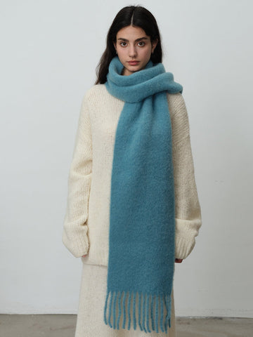 80% Wool Blend Oversized Scarf