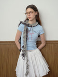 Spiral ruffle knit scarf - View 10 | WEUXS