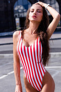 Stripe One Piece Swimsuit - Dress In Beauty
