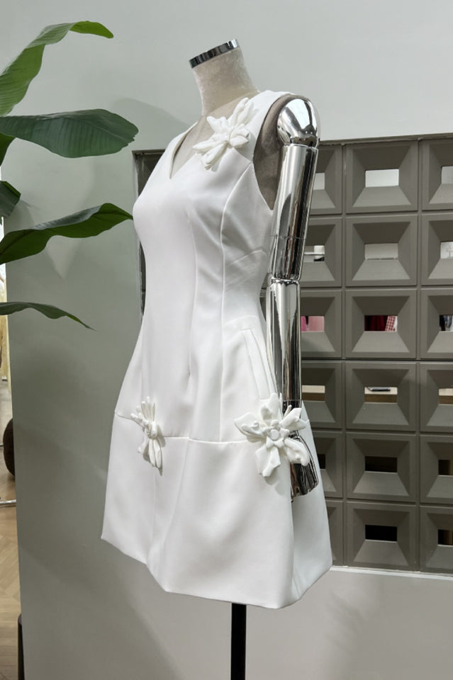 Bertina Floral Applique Mini Dress | Dress In Beauty