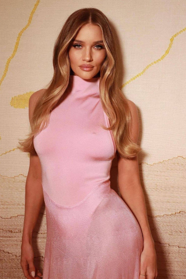 Halter Sheer Flared Dress | Dress In Beauty