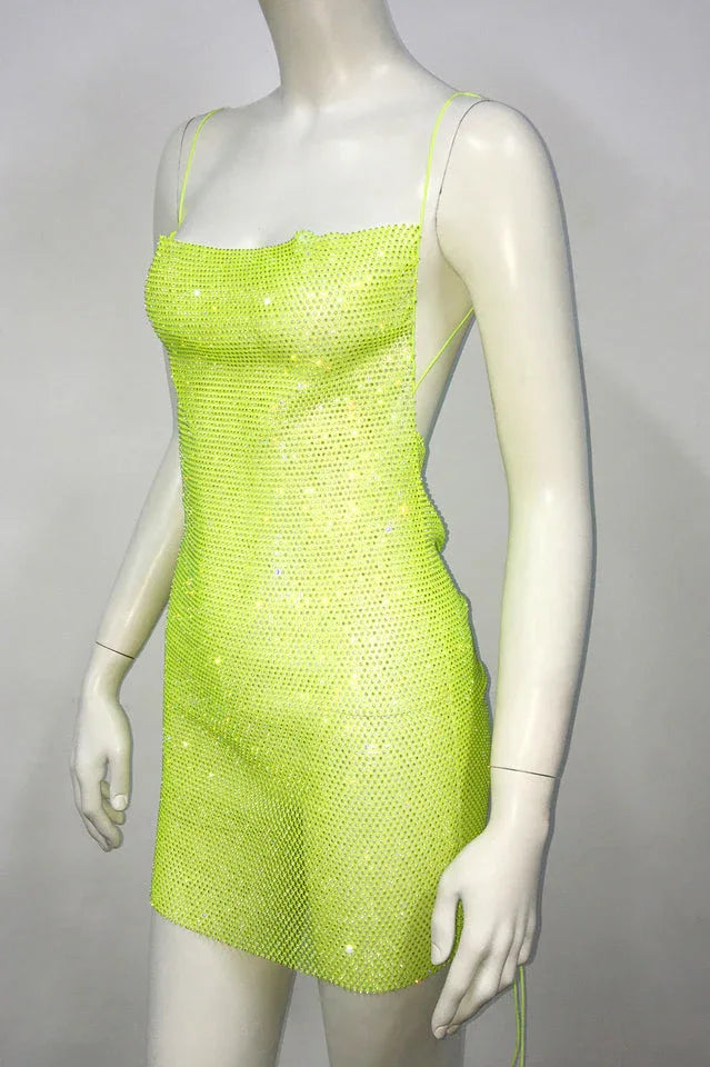 Nancy Glitter Mini Dress - WEUXS