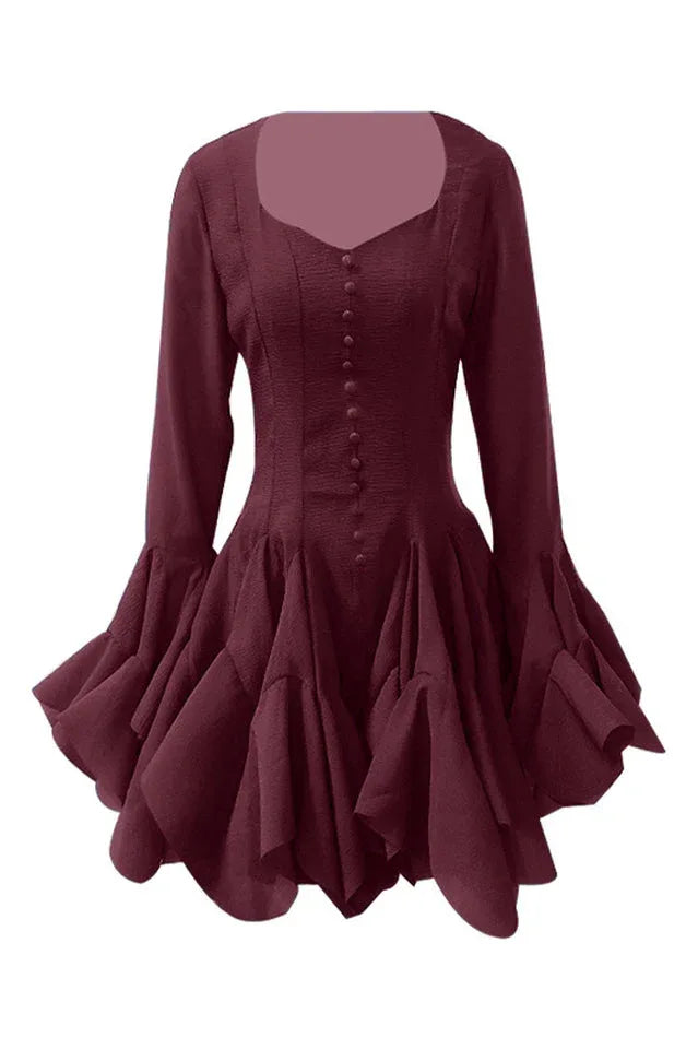Asymmetric Hem Mini Dress - View 6 | WEUXS