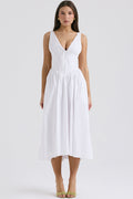 Emmelina Cotton Belted Sundress | Dress In Beauty