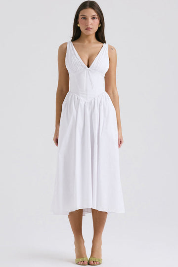 Emmelina Cotton Belted Sundress | Dress In Beauty