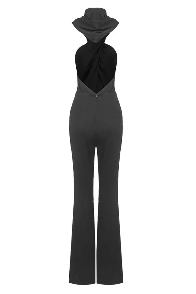 Hooded wide leg jumpsuit - View 17 | WEUXS