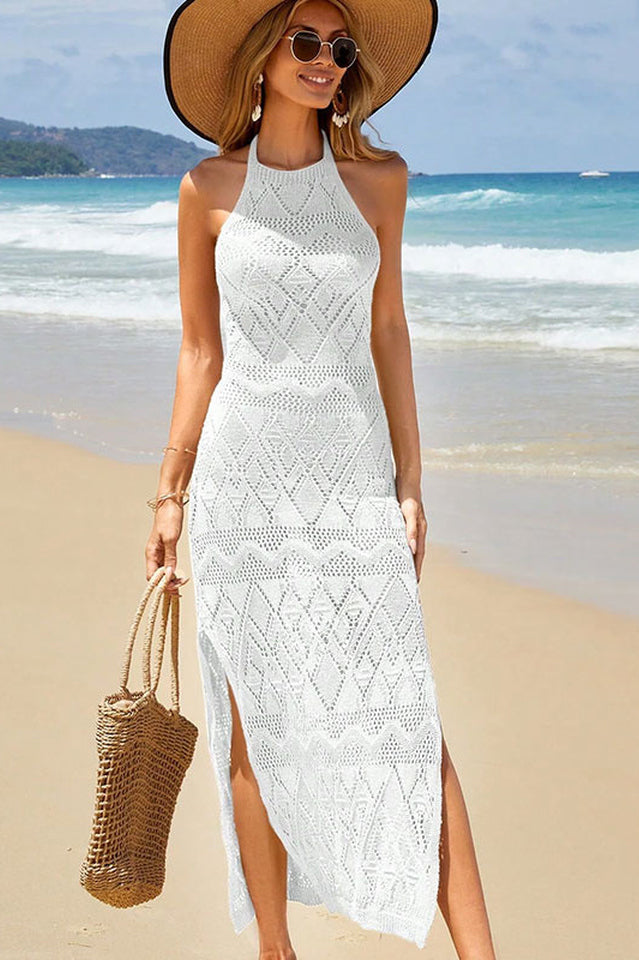 Alvisa Halter Neck Eyelet Dress | Dress In Beauty