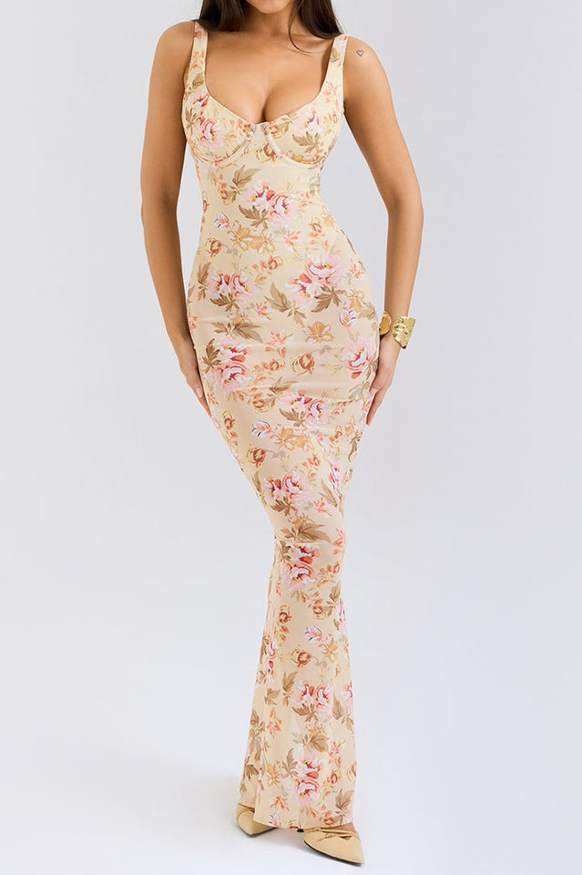 Robina Floral Bustier Bodice Gown | Dress In Beauty