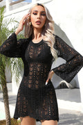 Openwork Scalloped Trim Cover Up Dress | Dress In Beauty