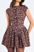 Jacqueline Backless Cheetah Print Mini Dress | Dress In Beauty