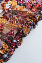 Viveka Flower Sequin Mini Dress - WEUXS