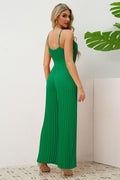 V Neck Pleated Jumpsuit | Dress In Beauty