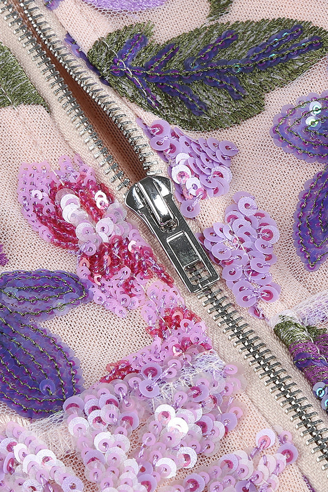 Calista Sequin Embroidered Maxi Dress | Dress In Beauty