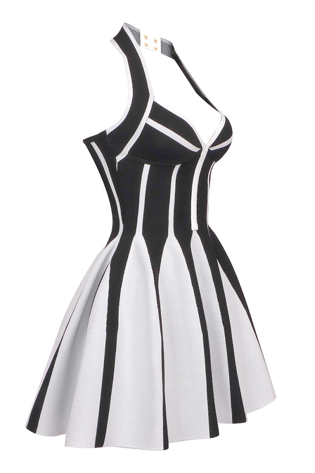 Halter Neck Knit Mini Dress | Dress In Beauty