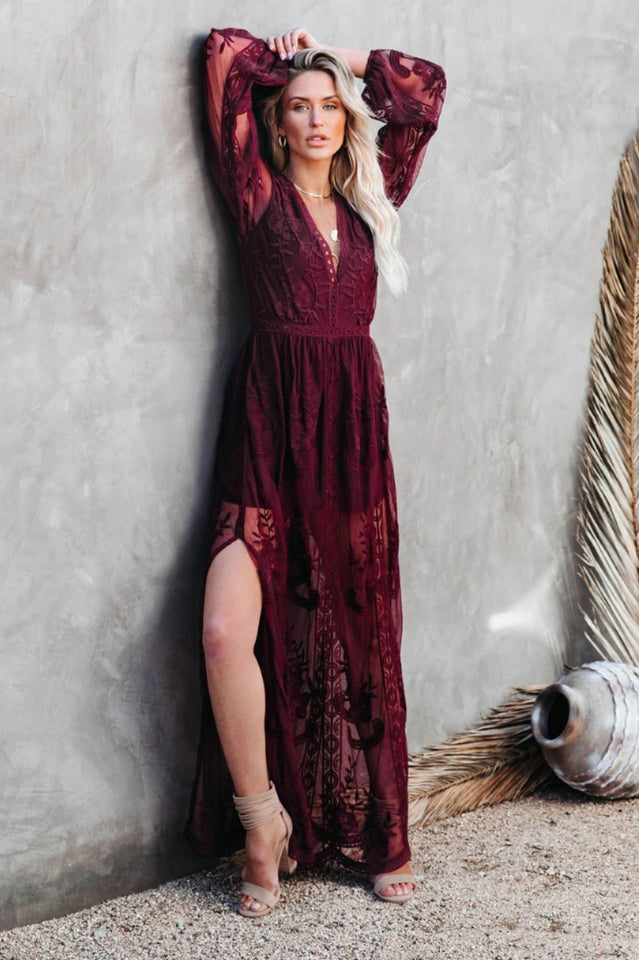 Boho Lace Maxi Dress | Dress In Beauty