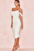 Off Shoulder Bodycon Dress - Dress In Beauty