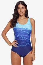 Women's one piece swimsuit with criss cross back - View 8 | WEUXS