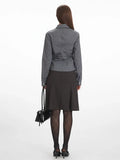 Office Siren Ruched Button Down Shirt - WEUXS