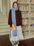 Alpaca Mohair Blend Scarf - View 6 | WEUXS