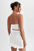 Always Say Goodbye Crochet Mini Skirt Set | Dress In Beauty